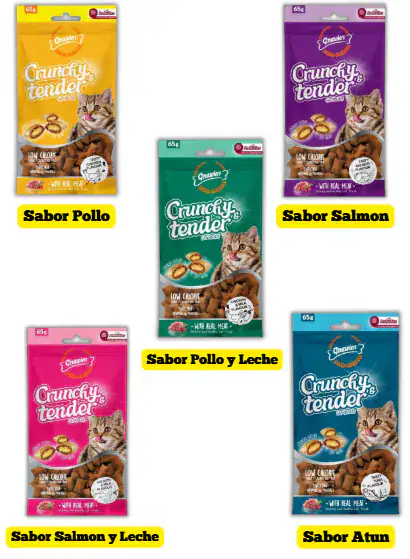 CRUNCHY & TENDER CAT TREATS 65 gr