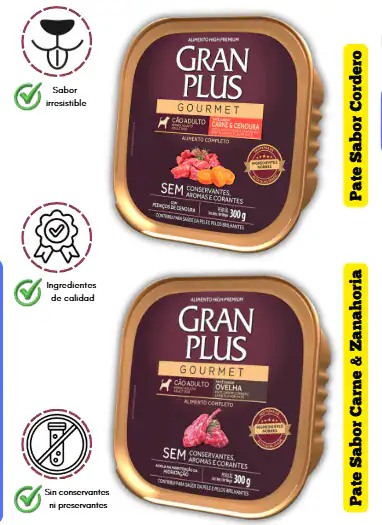 PATE GRAN PLUS PERRO ADULTO 300GR