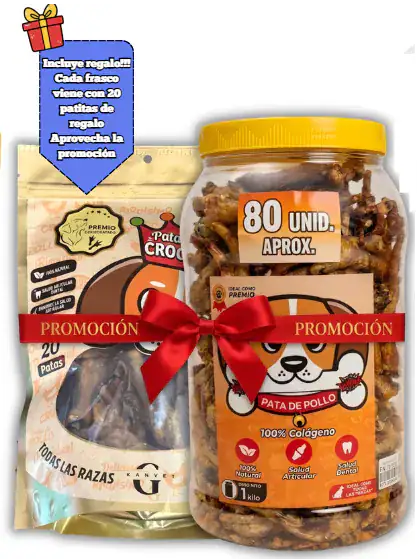 FRASCO PATAS CROCANTES X80UNDS (Promocion + 20UNDS)