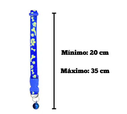 PLANCHA COLLAR HUESO HUELLITA FOSFORECENTE X12