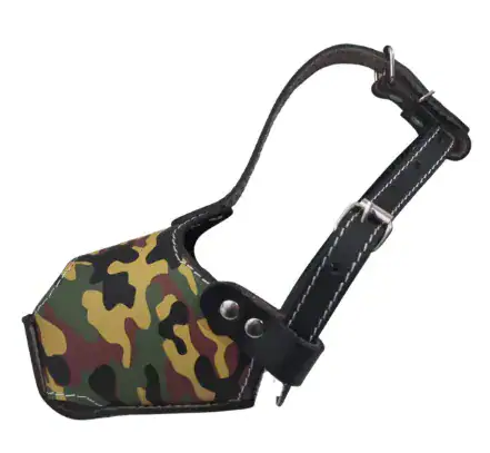 Bozal de Cuero cocker camuflado