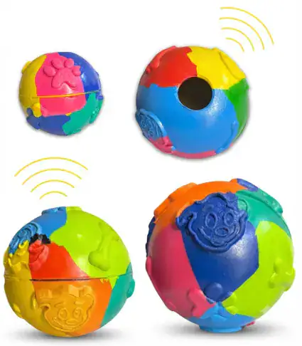 PELOTA DE CAUCHO LISA CON CASCABEL