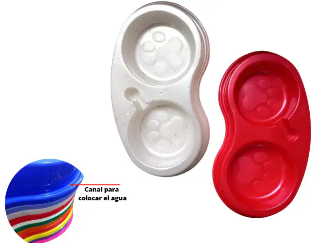 Plato Doble Anti Hormiga