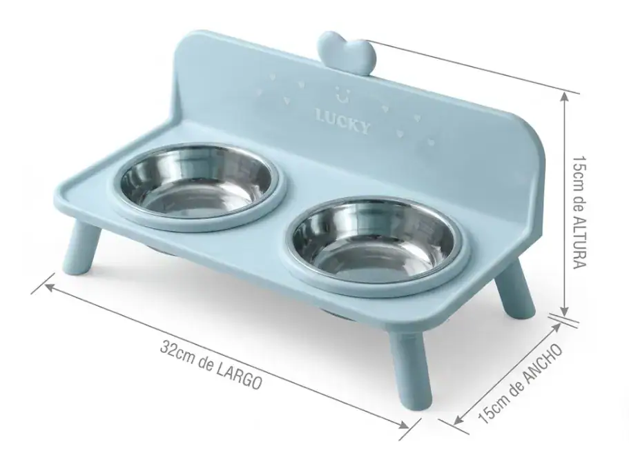 PLATO DOBLE ELEVADO LUCKY
