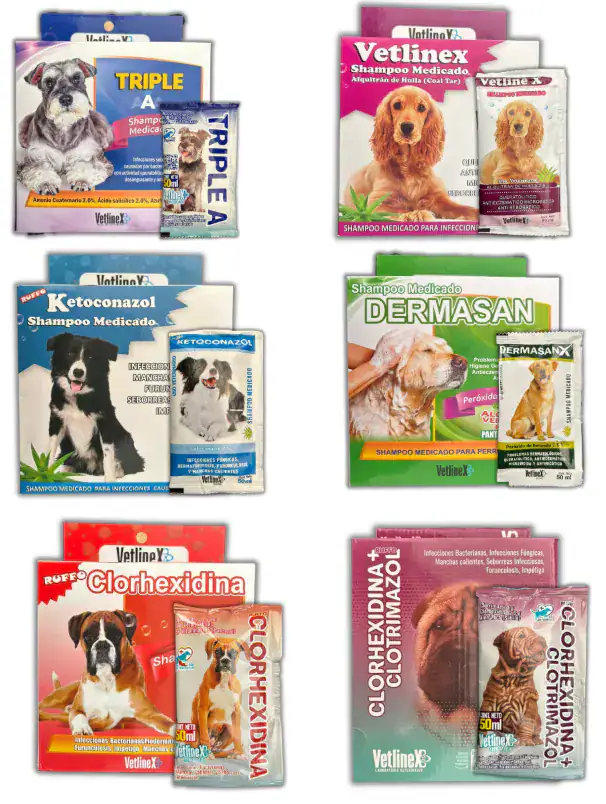 SHAMPOO VETLINEX SACHETS X20 UNDS X50ML