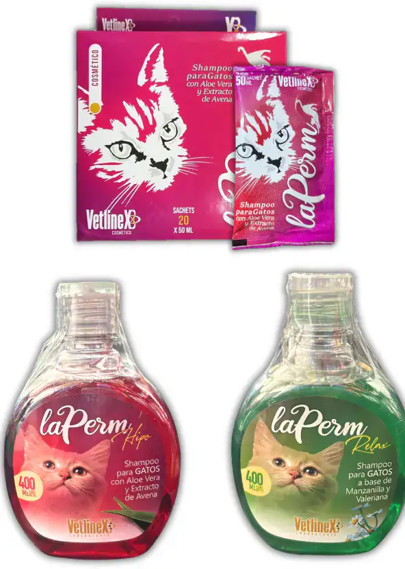 SHAMPOO LAPERM GATO VETLINEX