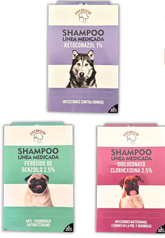 SHAMPOO EN SACHET MEDICADO PREMIUM 20UNDS X40ML
